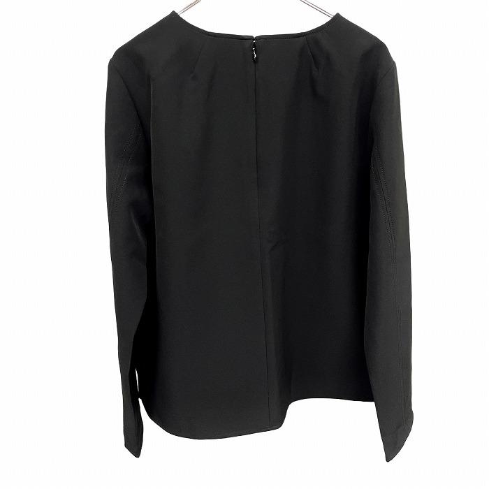 【新品/訳アリ】OPAQUE.CLIP プルオーバー トップス 背中ファスナー 無地 長袖 ポリエステル×ポリウレタン L (40) ブラック レディース | OPAQUE.CLIP | 01