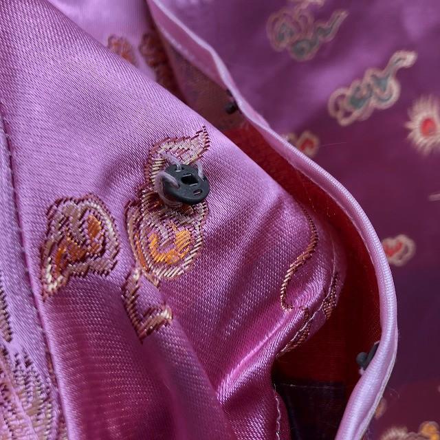 株 ユメックス Mサイズ レディース チャイナドレス ワンピース 裏地無し 半袖 龍と花のジャカード柄 ポリエステル レーヨン ピンク Lw Undo Rowa ヤフー店 通販 Yahoo ショッピング