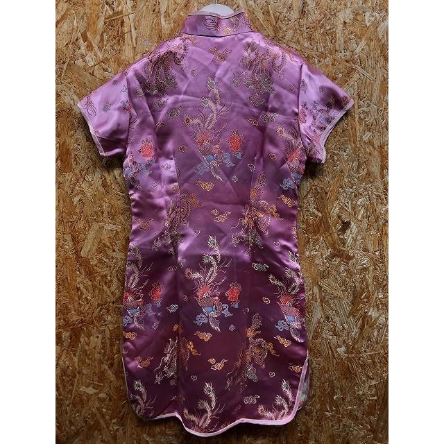 株 ユメックス Mサイズ レディース チャイナドレス ワンピース 裏地無し 半袖 龍と花のジャカード柄 ポリエステル レーヨン ピンク Lw Undo Rowa ヤフー店 通販 Yahoo ショッピング