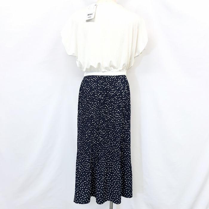 新品 Rope Picnic ロペピクニック 36 レディース 女性 薄手 ドッキングワンピース ドット柄 ロング ポリエステル レーヨン ネイビー 紺 Lw Undo Rowa ヤフー店 通販 Yahoo ショッピング