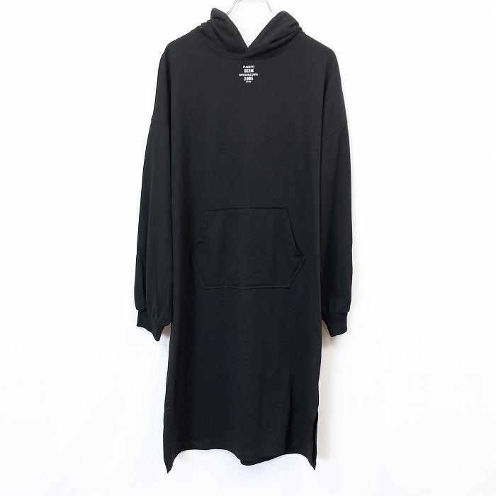 E Hyphen World Gallery Peace イーハイフンワールドギャラリー F レディース Tシャツ生地 チュニック パーカー ワンピース 裏地無し 黒 Lw Undo Rowa ヤフー店 通販 Yahoo ショッピング