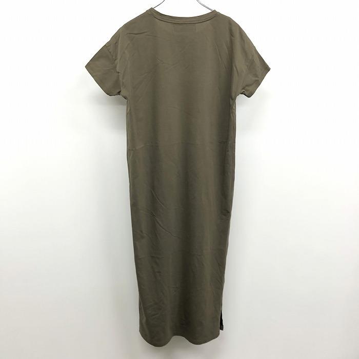 ビームスライツ BEAMS LIGHTS Tシャツワンピース Tシャツチュニック 無地 裏地無し 綿100% 38 ヘザーグレーグリーン カーキ系 レディース | BEAMS LIGHTS | 01