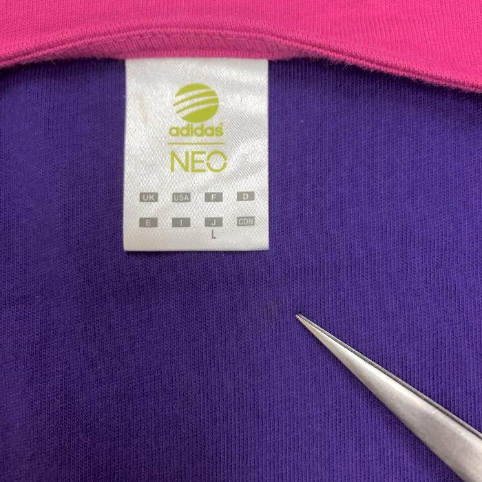 adidas NEO LABEL Tシャツチュニック ワンピース 裏地無し キモノスリーブ 綿100% L ピンク×パープル×ネイビー ×紫×紺 レディース | adidas neo | 02