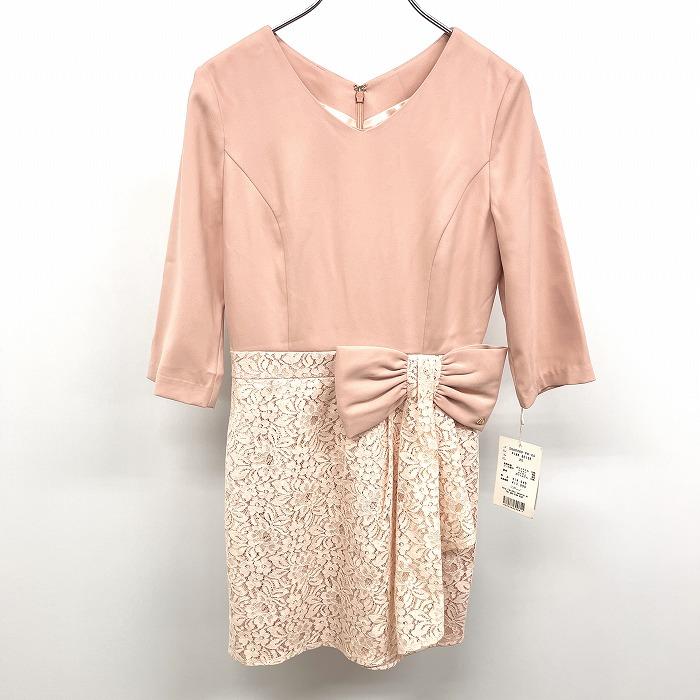 michellMacaron レースボレロ付き小花柄ミニワンピ 新品/訳アリ