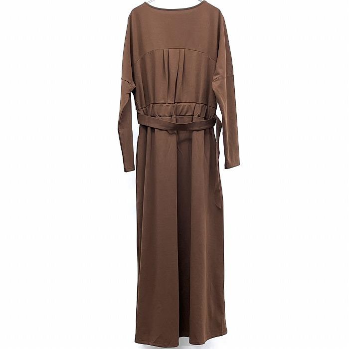 LUNALUNA カットソーワンピース 裏地無し ウエストゴム