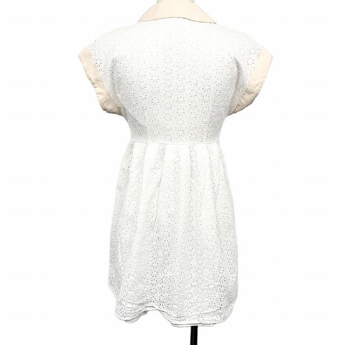 JILL STUART ジルスチュアート 花柄レース シャツワンピース 半袖