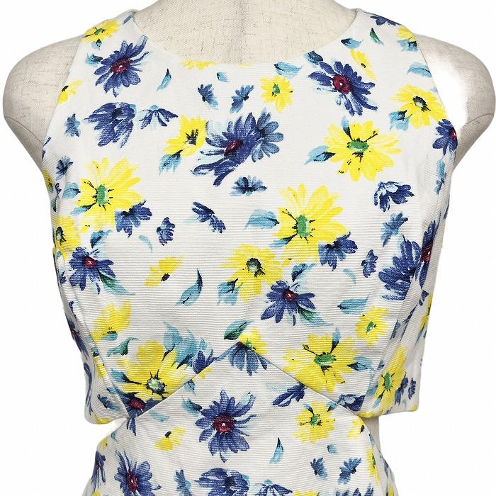 ザラ 【新品/訳アリ】ZARA TRAFALUC ノースリーブ ワンピース 花柄 