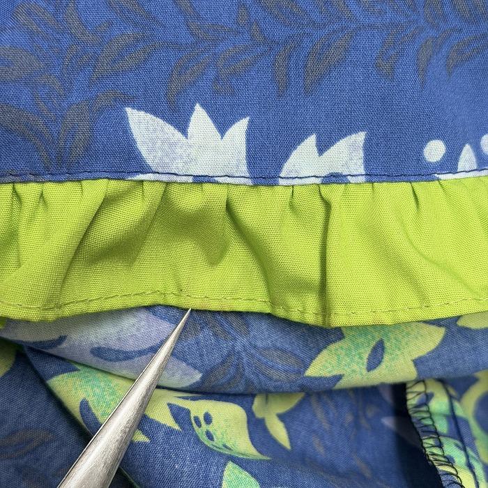 ムームーファクトリー T＆L MUUMUU FACTORY フラダンス ワンピース アロハ柄 マーメイド 綿×ポリ ブルー 青×紺×緑×グレー レディース |  | 05