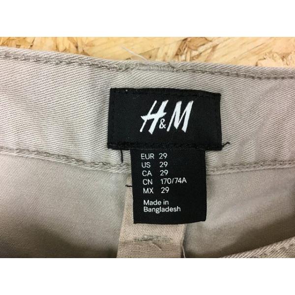 H M エイチアンドエム サイズ29 メンズ パンツ ボタンフライ 若干テーパード ロング 無地 ライトグレージュ系 Pl Undo Rowa ヤフー店 通販 Yahoo ショッピング