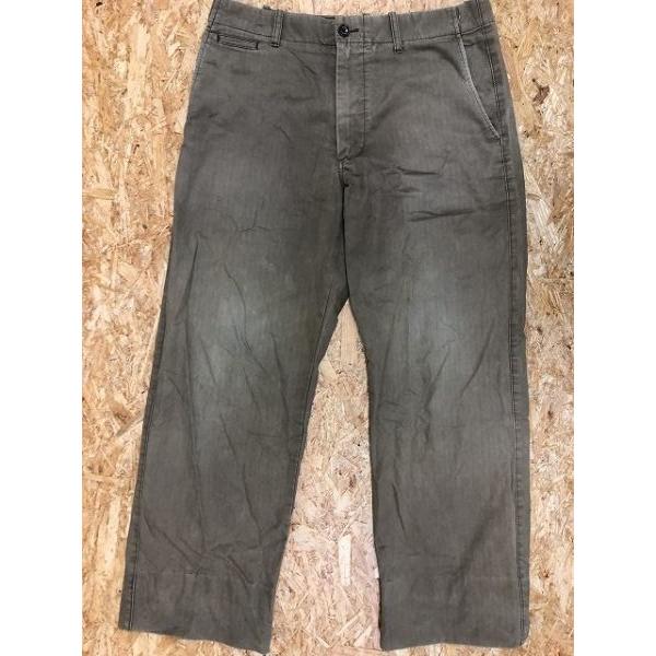 BANANA REPUBLIC バナナリパブリック サイズ34 メンズ パンツ 無地 ジップフライ ロング 綿100% グリーンブラウン系 カーキ系 | BANANA REPUBLIC