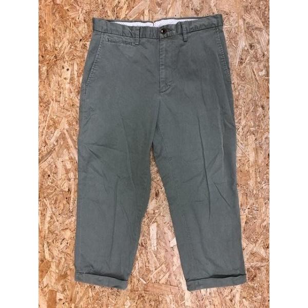 Global Work グローバルワーク Sサイズ メンズ クロップドパンツ 一部チェック 5ポケ ジップフライ ストレッチ チノパン 鶯色 グリーン系 Pl064 Undo Rowa ヤフー店 通販 Yahoo ショッピング