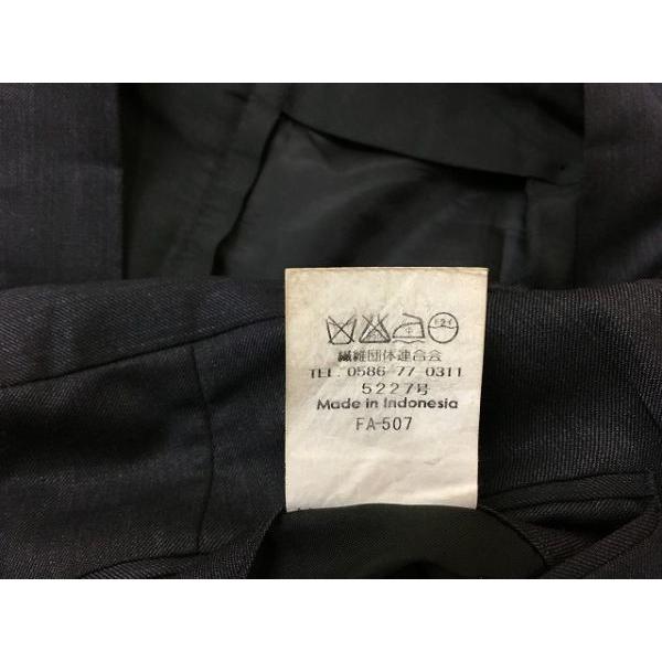 ブランド不明 若干テーパード 1タック ダブル スラックス トラウザーズ パンツ ジップフライ ウール×ポリ 170AB5 紫掛かったグレー メンズ |  | 01