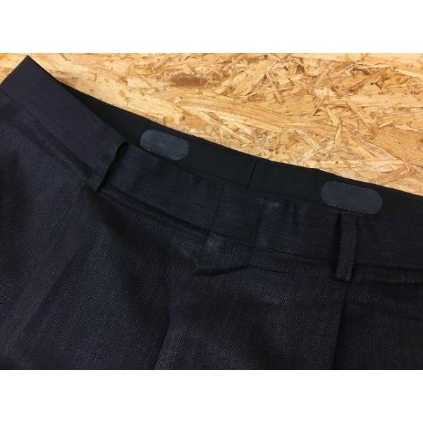 ブランド不明 若干テーパード 1タック ダブル スラックス トラウザーズ パンツ ジップフライ ウール×ポリ 170AB5 紫掛かったグレー メンズ |  | 02