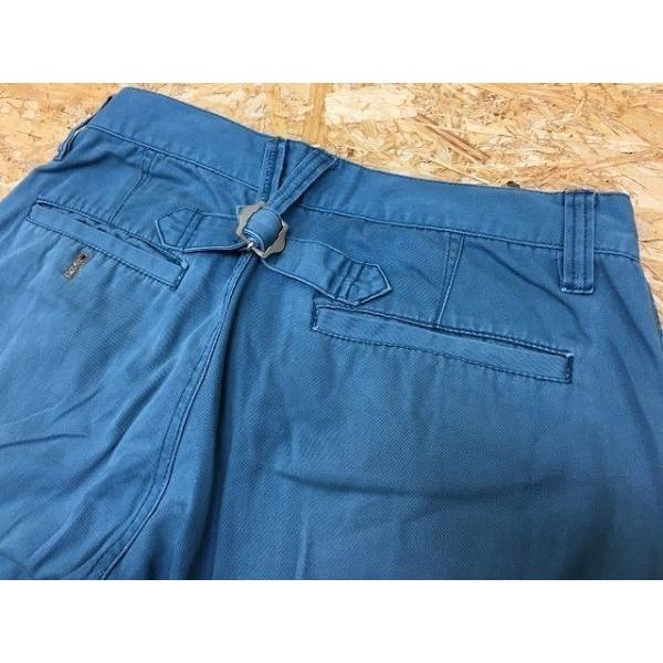 JILL BLAZE ジルブレイズ Mサイズ メンズ パンツ 若干テーパード 無地 ジップフライ ロング シンチバック 綿100% ターコイズ・青緑色 | JILL BLAZE | 07