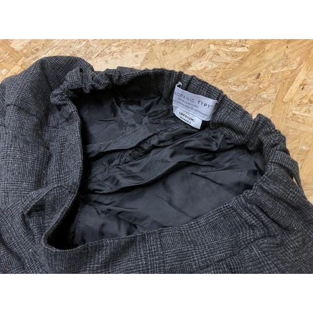 CIAOPANIC TYPY チャオパニックティピー Mサイズ レディース パンツ チェック 裏地 起毛 ワンタック ウエストゴム ロング グレー×ブラック | CIAOPANIC TYPY | 05