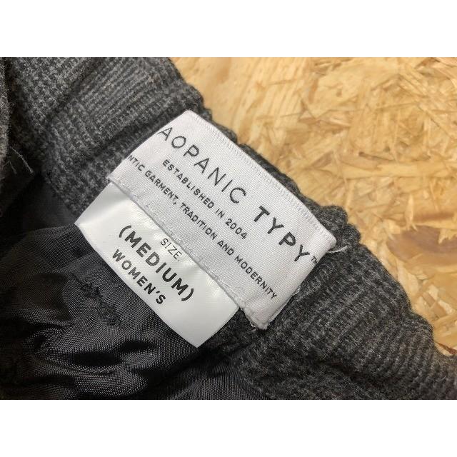 CIAOPANIC TYPY チャオパニックティピー Mサイズ レディース パンツ チェック 裏地 起毛 ワンタック ウエストゴム ロング グレー×ブラック | CIAOPANIC TYPY | 06