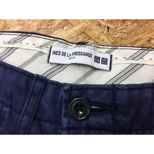 コラボ Uniqlo Ines De La Fressange ユニクロ サイズ不明 レディース チノパンツ 無地 ジップフライ ロング 綿100 ネイビー 紺 Pl Undo Rowa ヤフー店 通販 Yahoo ショッピング