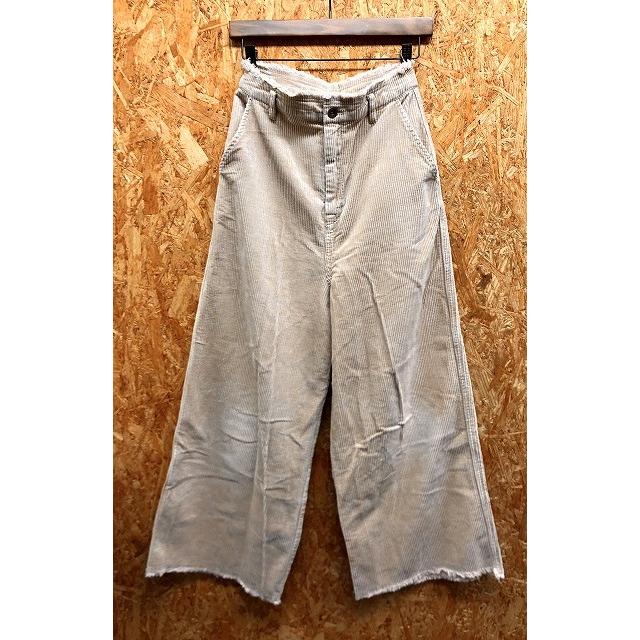 Niko And ニコアンド 3 レディース コーデュロイパンツ ワイド アンフィニッシュド カットオフ ロング 綿100 ベージュ ペールオレンジ Pl033 Undo Rowa ヤフー店 通販 Yahoo ショッピング