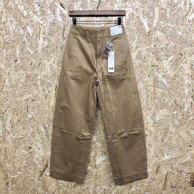 訳アリ Uniqlo ユニクロ 61 レディース ワイドフィットカーブパンツ フロントホック ジップフライ テーパード 綿100 ブラウンカーキ系 Pl035 Undo Rowa ヤフー店 通販 Yahoo ショッピング