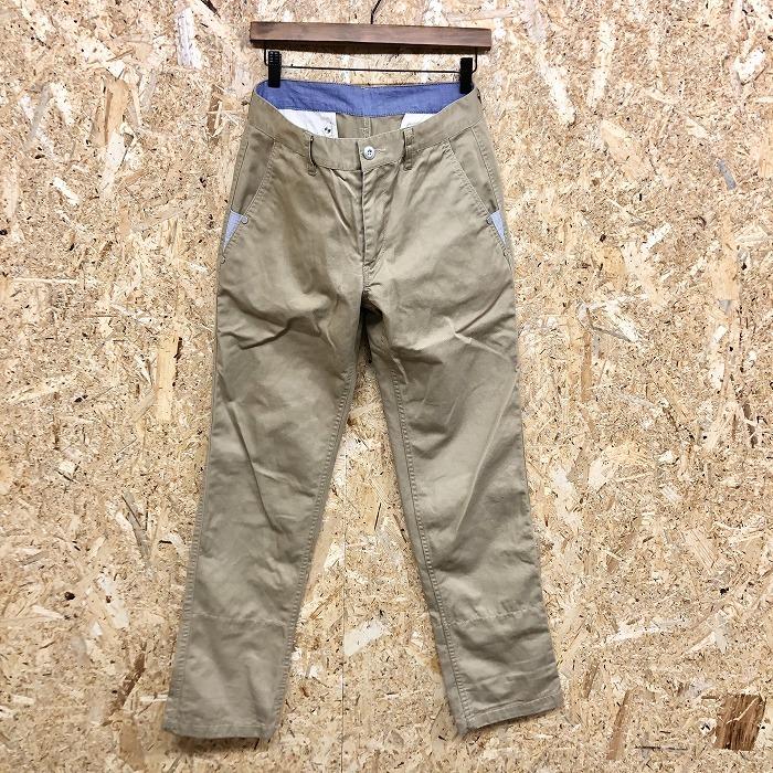 The Shop Tk Mixpice ザ ショップ ティーケー ミクスパイス M メンズ チノパンツ ストライプ柄の裾裏地 シンチバック ベージュカーキ系 Pl Undo Rowa ヤフー店 通販 Yahoo ショッピング