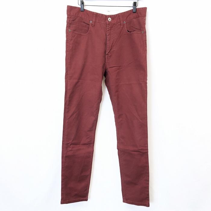 Global Work グローバルワーク L メンズ テーパードパンツ ボトムス ストレッチ ロング 無地 ジップフライ 綿 ポリウレタン ボルドー 赤系 Pl Undo Rowa ヤフー店 通販 Yahoo ショッピング