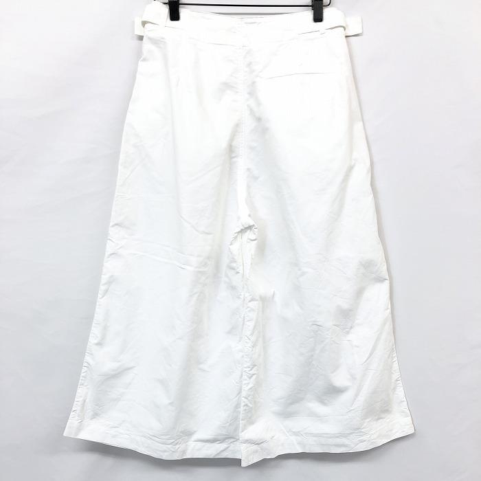 Uniqlo U ユニクロユー 58cm レディース 女性 ガウチョパンツ ワイドパンツ フレア 無地 2タック ウエスト横にベルト 綿100 ホワイト 白 Pl Undo Rowa ヤフー店 通販 Yahoo ショッピング