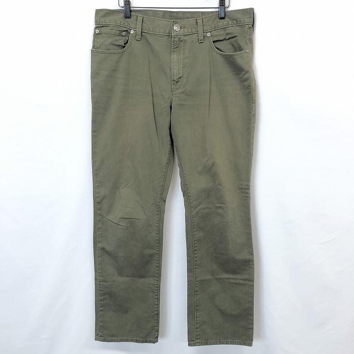 Gap Premium ギャップ プレミアム 84 メンズ 男性 パンツ ストレート 無地 ジップフライ ロング 綿100 コットン グリーンカーキ 緑系 Pl Undo Rowa ヤフー店 通販 Yahoo ショッピング