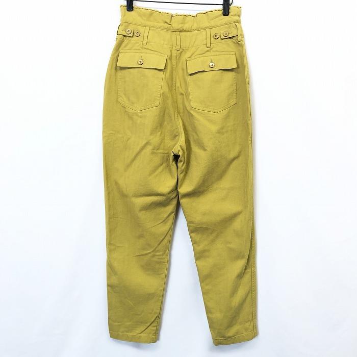 ロデオクラウンズ RODEO CROWNS ベイカーパンツ テーパード ヘリンボーン 内側に若干起毛感 綿100% S ベイクドイエロー 黄色系 レディース | Rodeo Crowns | 01