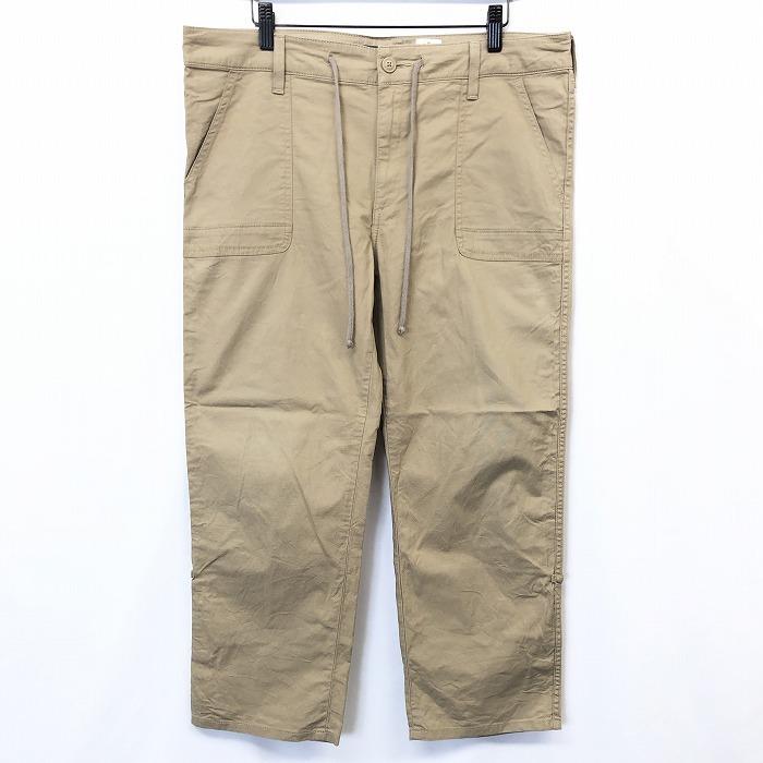Eddie Bauer エディーバウアー パンツ 無地 裾ロールアップ 綿