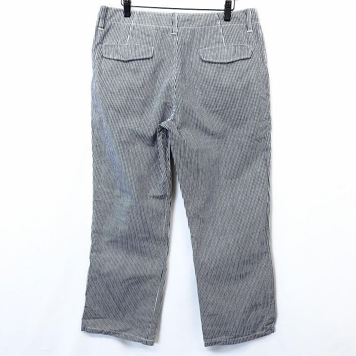 Global Work グローバルワーク Xl メンズ 男性 パンツ ストレート ウエスト紐付き ジップフライ ストライプ 綿100 ネイビー ホワイト 紺 Pl Undo Rowa ヤフー店 通販 Yahoo ショッピング