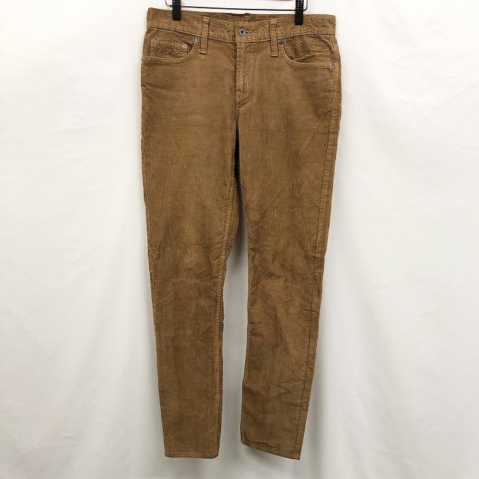 アメリカンイーグル American Eagle コーデュロイ パンツ スリム ストレッチ ジップフライ 綿×ポリウレタン 30 ブラウン レディース 女性 | American Eagle
