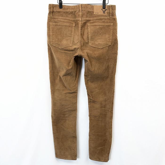 アメリカンイーグル American Eagle コーデュロイ パンツ スリム ストレッチ ジップフライ 綿×ポリウレタン 30 ブラウン レディース 女性 | American Eagle | 01