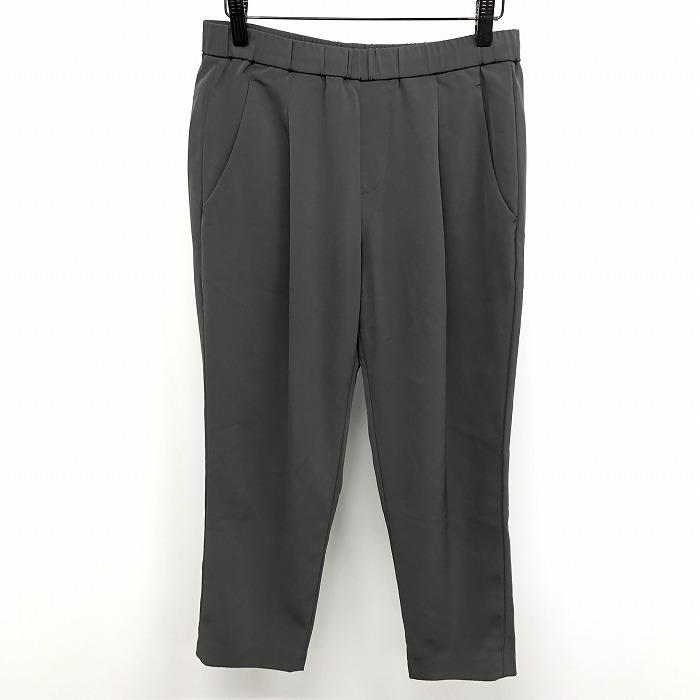 ユニクロ（UNIQLO） 若干薄手 クロップドパンツ テーパード ウエストに