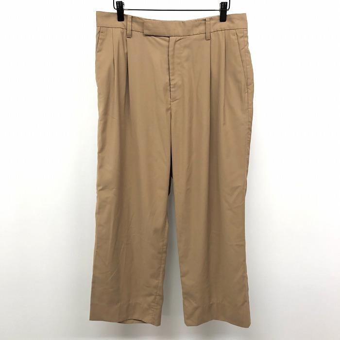 HARE ハレ L メンズ 薄手 ワイドパンツ テーパード 無地 2タック  