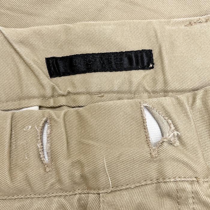 DISCOVERED ディスカバード チノパンツ テーパード 無地 ジップフライ  