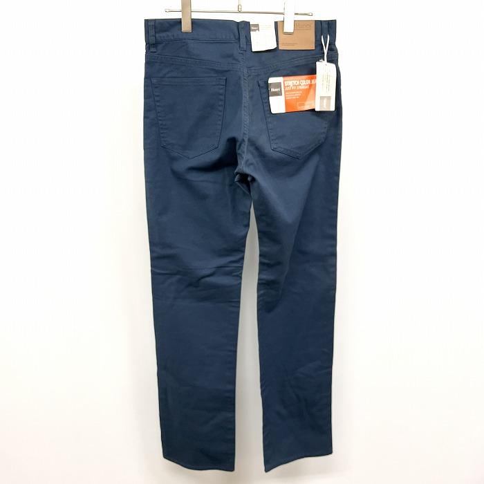 【新品/訳アリ】HANES ヘインズ 79 メンズ 男性 チノパンツ ストレート ジップフライ ロゴパッチ 綿×ポリウレタン ネイビー系 紺系 | Hanes | 01