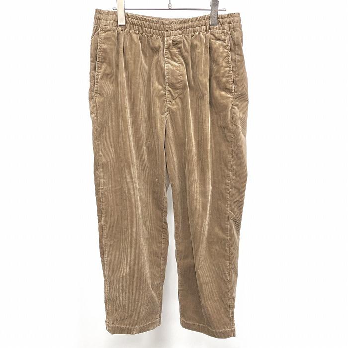 ユニクロ UNIQLO コーデュロイ テーパードパンツ ウエストにゴムと紐 