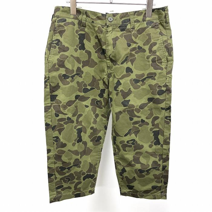BEAMS HEART ビームスハート クロップドパンツ 迷彩 ダック