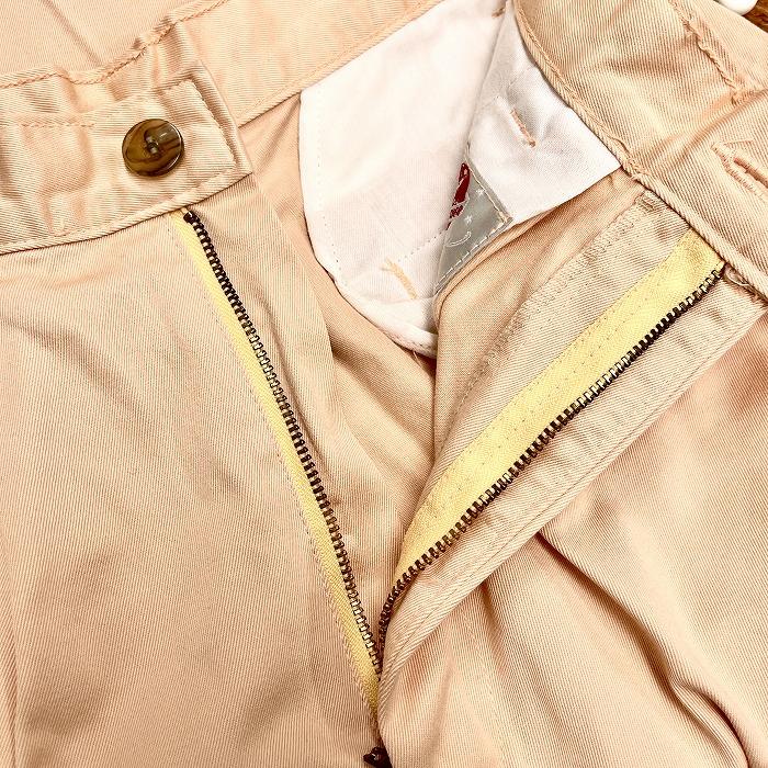 新品】COOL PORT OYSTER チノパンツ テーパード 2タック 無地 ジップ