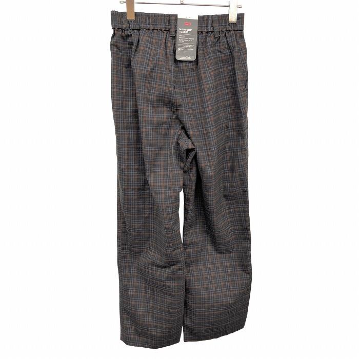 リーバイス プレミアム 【新品】 MATH CLUB SLACKS パンツ チェック ポリ×レーヨン SS XS ブラウン×ネイビー メンズ(レディース？)｜undo-rowa｜02