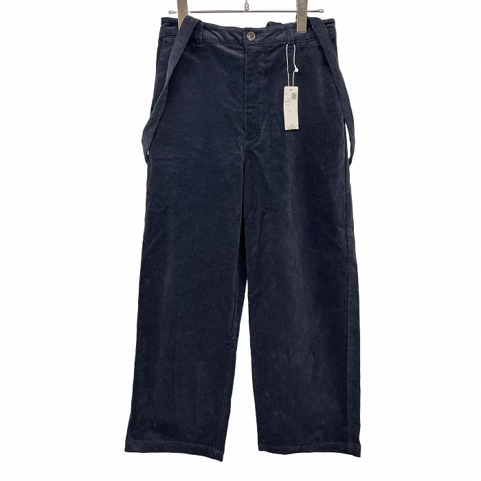 ikka イッカ 【新品】 コーデュロイ ワイドパンツ 肩紐脱着可 少し 