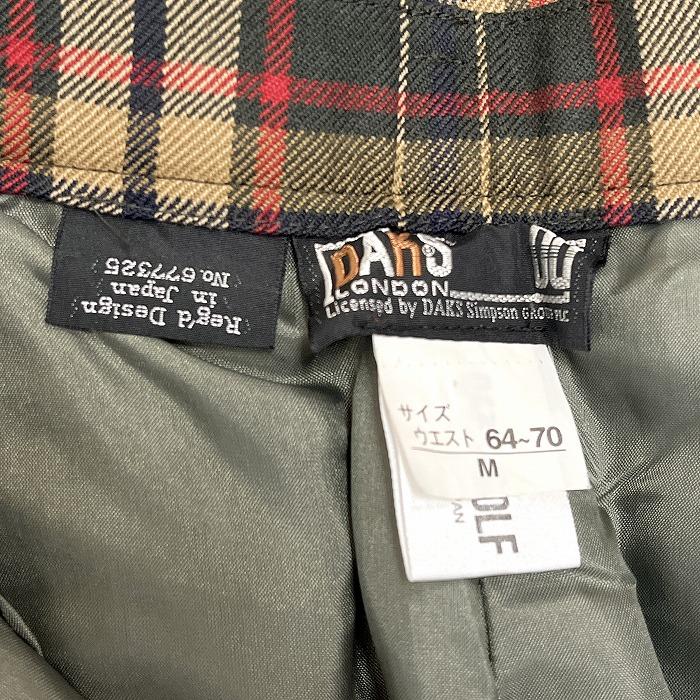 DAKS（ダックス） ゴルフ DAKS GOLF テーパード パンツ チェック 裏地