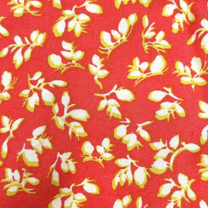 SLY スライ 薄手 フレア ワイドパンツ 花柄 裏地付き ウエストゴム  