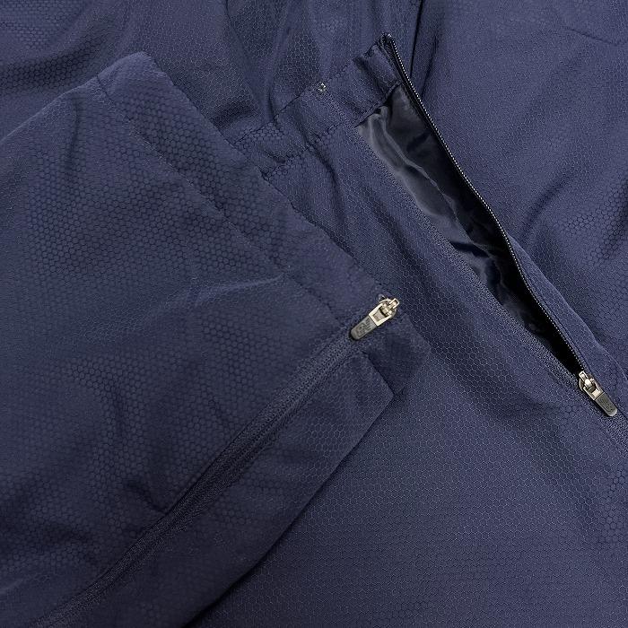 ニューバランス NB NEW BALANCE 中綿 パデッドパンツ ハニカム柄 ウエストにゴムと紐 裾ジップ テーパード ポリ100% XL LL ネイビー メンズ | New Balance | 03