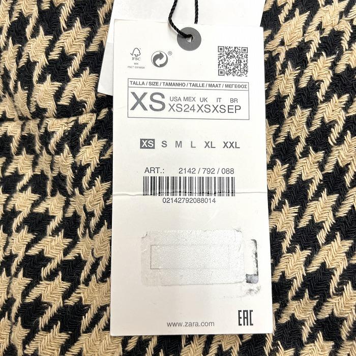 ZARA（ザラ） 【新品】ZARA ワイドパンツ 千鳥格子 ストレート サイド