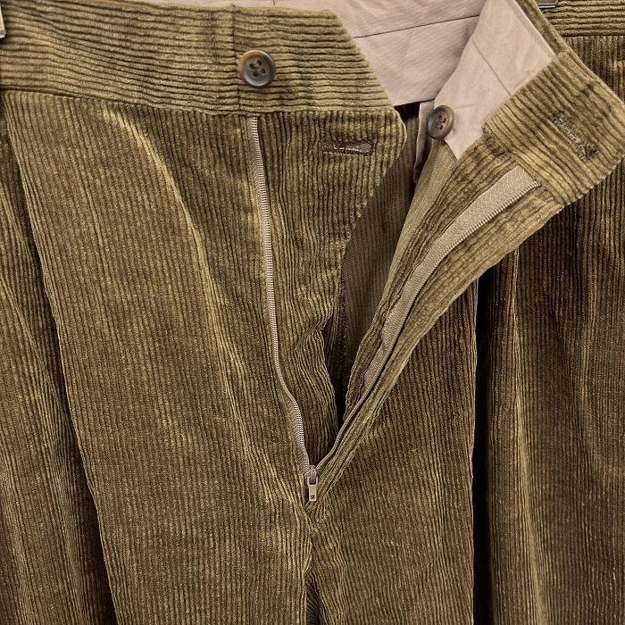 D&G オリーブグリーン コーデュロイパンツ 28/42 グリーンクラブ GREENCLUBS コーデュロイパンツ テーパード 2