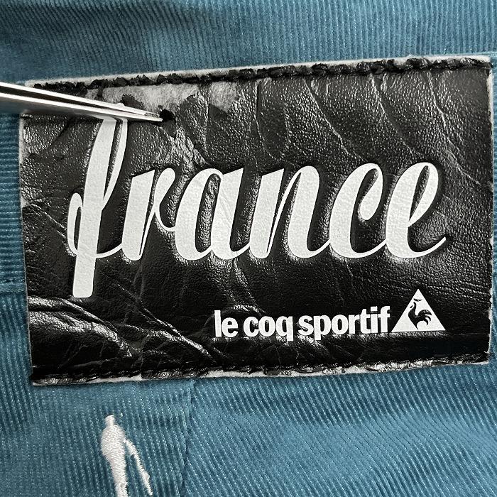 le coq sportif GOLF COLLECTION コーデュロイパンツ ゴルファーの刺繍 ひざが立体裁断 綿×ポリ 82 ターコイズブルー 青緑系×白 メンズ | le coq sportif | 02