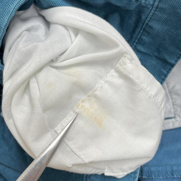 le coq sportif GOLF COLLECTION コーデュロイパンツ ゴルファーの刺繍 ひざが立体裁断 綿×ポリ 82 ターコイズブルー 青緑系×白 メンズ | le coq sportif | 03