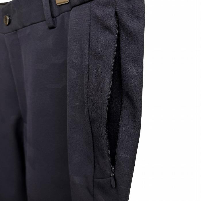 ザラ ZARA 迷彩柄 テーパードパンツ 裾ジップ ストレッチ ジップポケット ナイロン×ポリウレタン [EUR46/USA36/MEX36] ネイビー 紺 メンズ | ZARA | 02