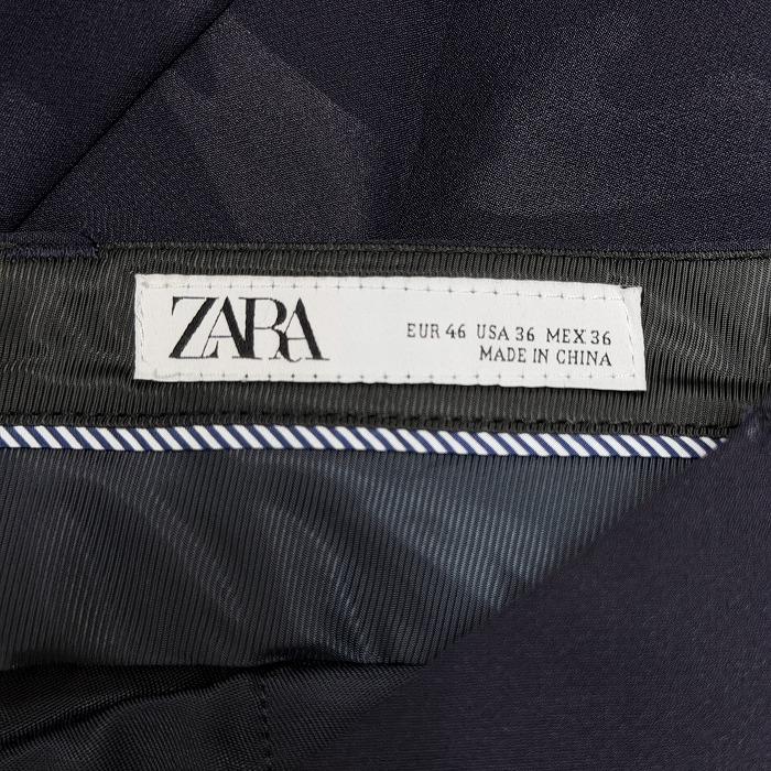 ザラ ZARA 迷彩柄 テーパードパンツ 裾ジップ ストレッチ ジップポケット ナイロン×ポリウレタン [EUR46/USA36/MEX36] ネイビー 紺 メンズ | ZARA | 05